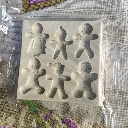 Gingerbread 6-Slot Silicone Cookie Mold by HitMyNeed