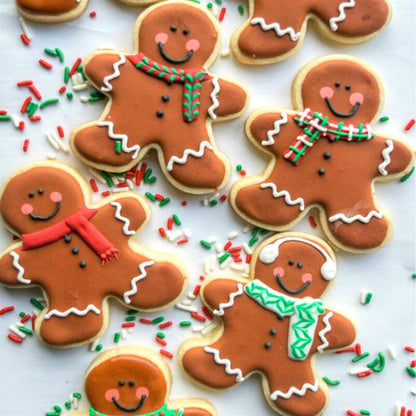 Gingerbread Man Cookie Cutter 2-Piece Stainless Steel Set by HitMyNeed