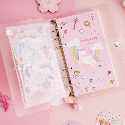 Girls A6 Spiral Journal Notebook Set with Accessories by HitMyNeed