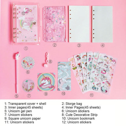 Girls A6 Spiral Journal Notebook Set with Accessories by HitMyNeed