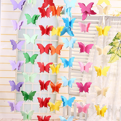 Girls Butterfly Hanging Garland 3D Paper Decoration by HitMyNeed
