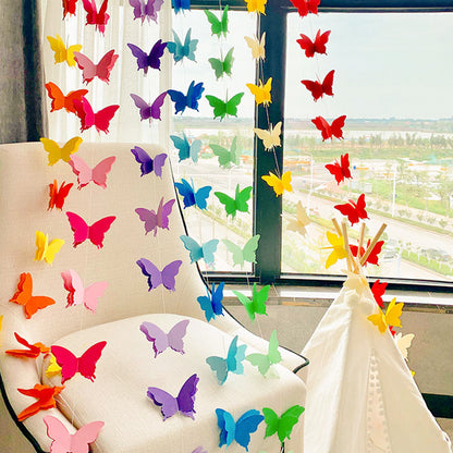 Girls Butterfly Hanging Garland 3D Paper Decoration by HitMyNeed