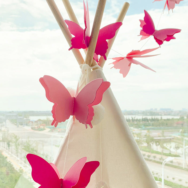Girls Butterfly Hanging Garland 3D Paper Decoration a by HitMyNeed