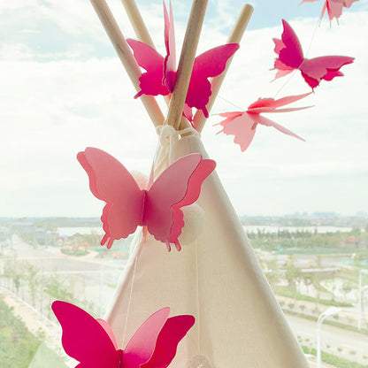 Girls Butterfly Hanging Garland 3D Paper Decoration a by HitMyNeed