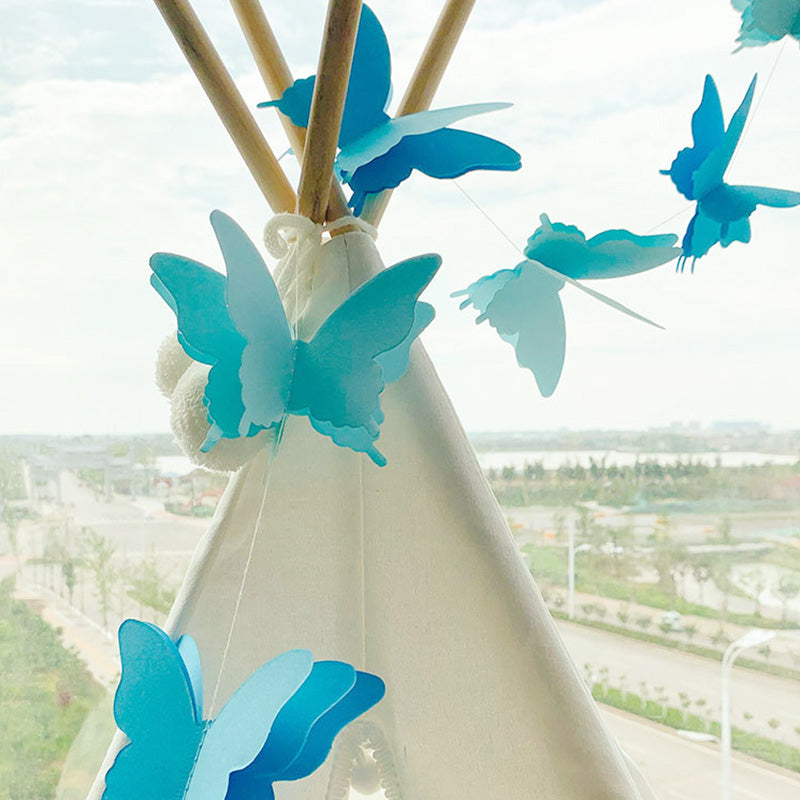 Girls Butterfly Hanging Garland 3D Paper Decoration b by HitMyNeed