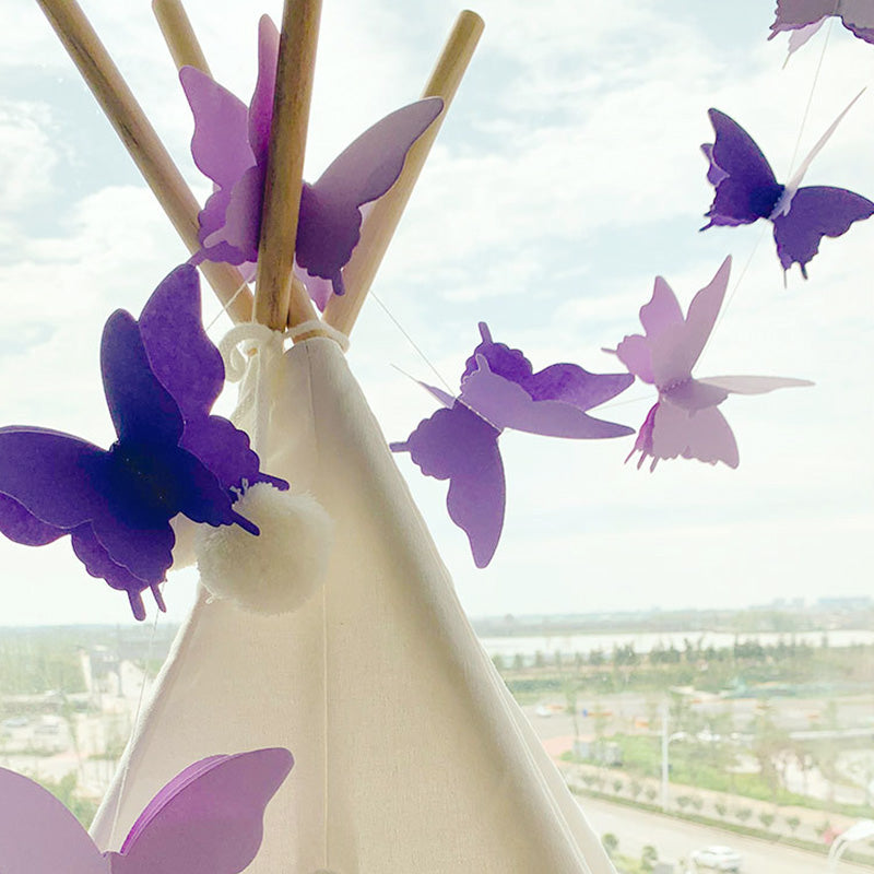 Girls Butterfly Hanging Garland 3D Paper Decoration e by HitMyNeed