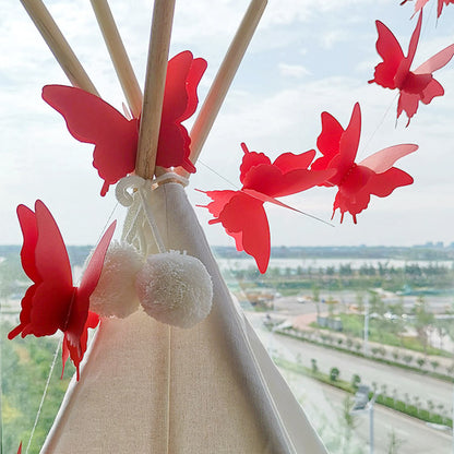 Girls Butterfly Hanging Garland 3D Paper Decoration f by HitMyNeed
