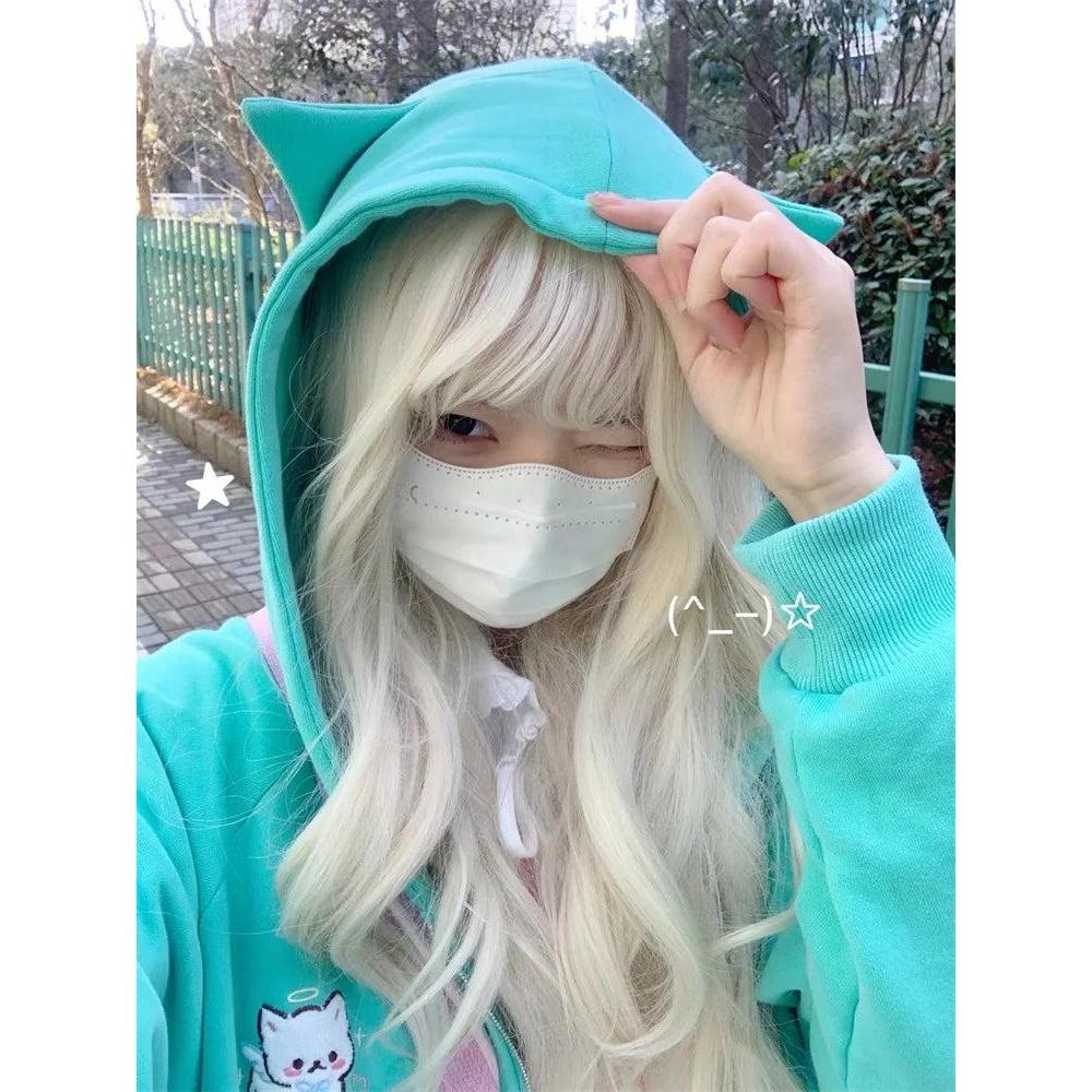 Girls Cat Ear Hoodie with Kangaroo Pocket by HitMyNeed