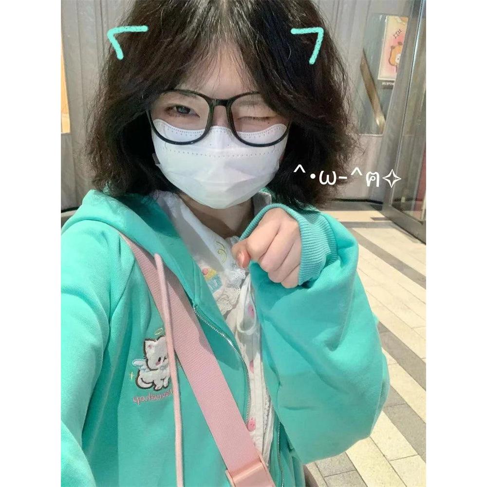 Girls Cat Ear Hoodie with Kangaroo Pocket by HitMyNeed