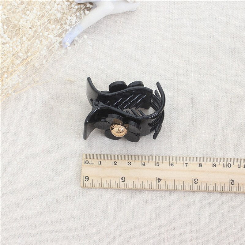 Girls Flower Hair Claw Clips Set (2 Pcs) by HitMyNeed