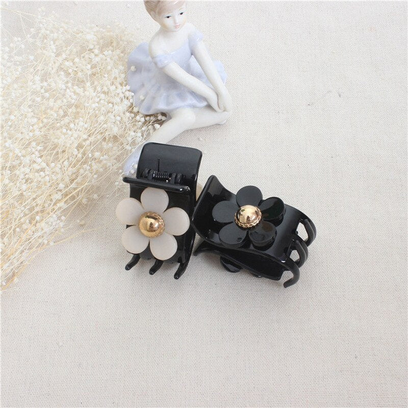 Girls Flower Hair Claw Clips Set (2 Pcs) by HitMyNeed