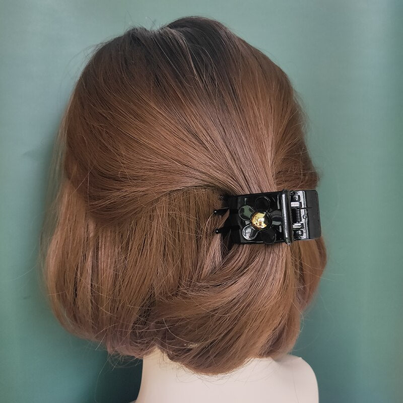 Girls Flower Hair Claw Clips Set (2 Pcs) by HitMyNeed