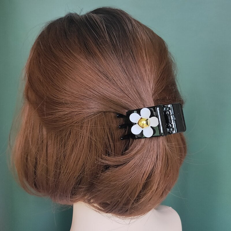 Girls Flower Hair Claw Clips Set (2 Pcs) by HitMyNeed