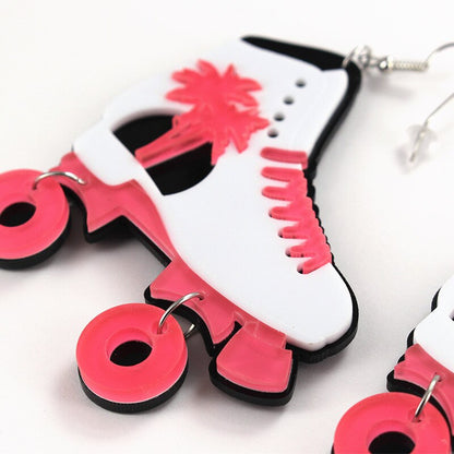 Girls Roller Skate Dangle Earrings Acrylic by HitMyNeed