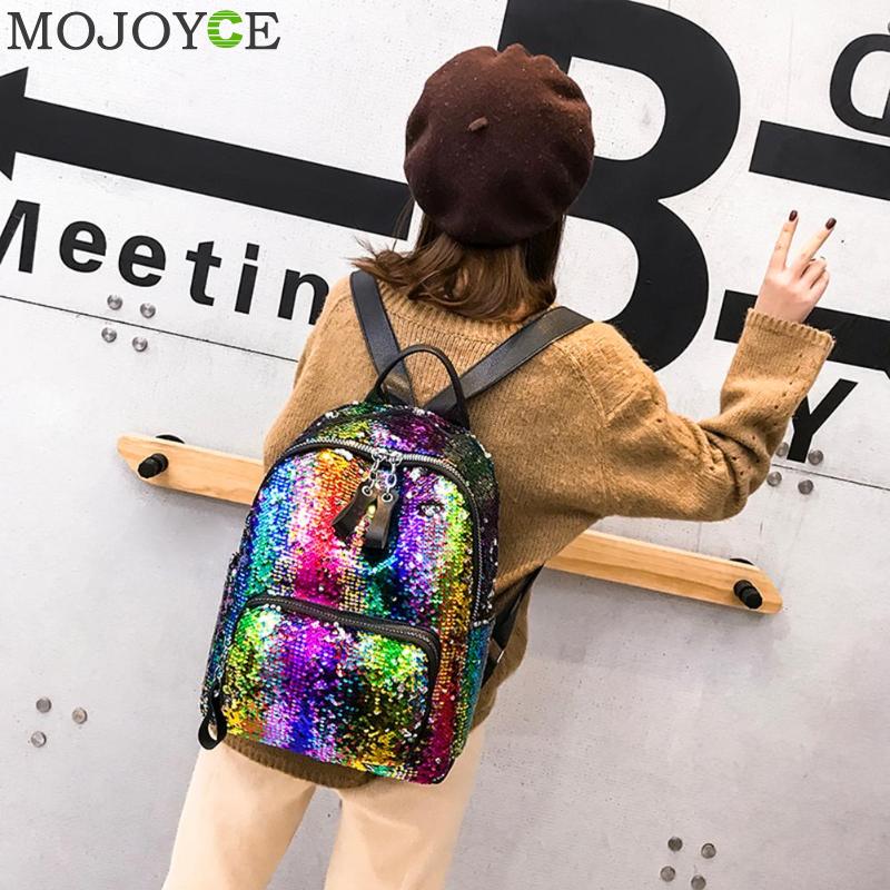 Girls Sequin Backpack with Soft Straps, 39cm by HitMyNeed
