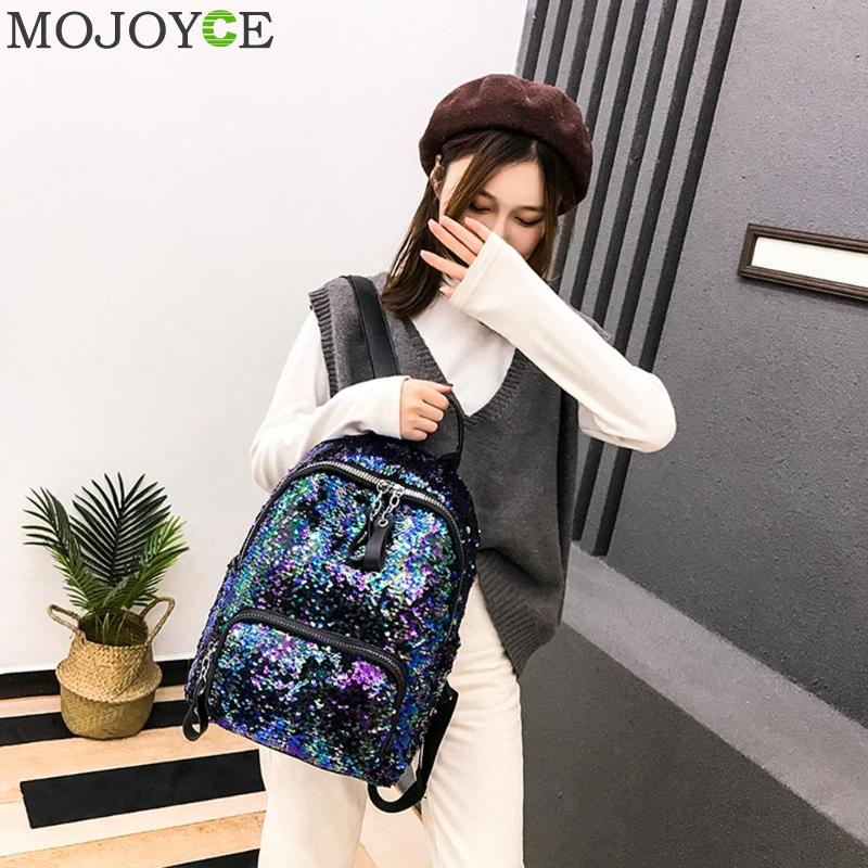 Girls Sequin Backpack with Soft Straps, 39cm by HitMyNeed