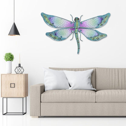 Glass and Metal Dragonfly Wall Art Decor by HitMyNeed