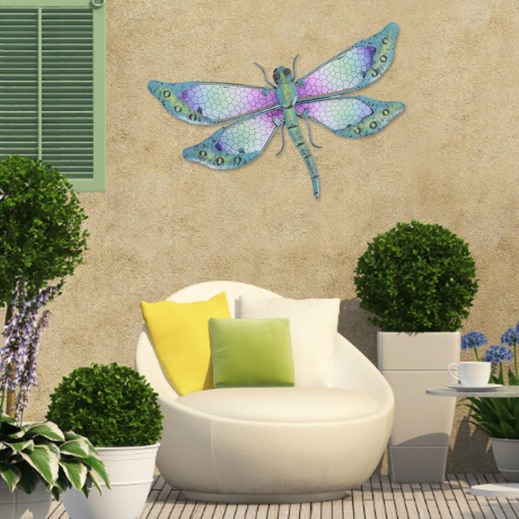 Glass and Metal Dragonfly Wall Art Decor by HitMyNeed