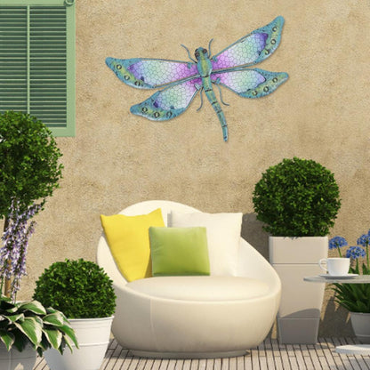 Glass and Metal Dragonfly Wall Art Decor by HitMyNeed