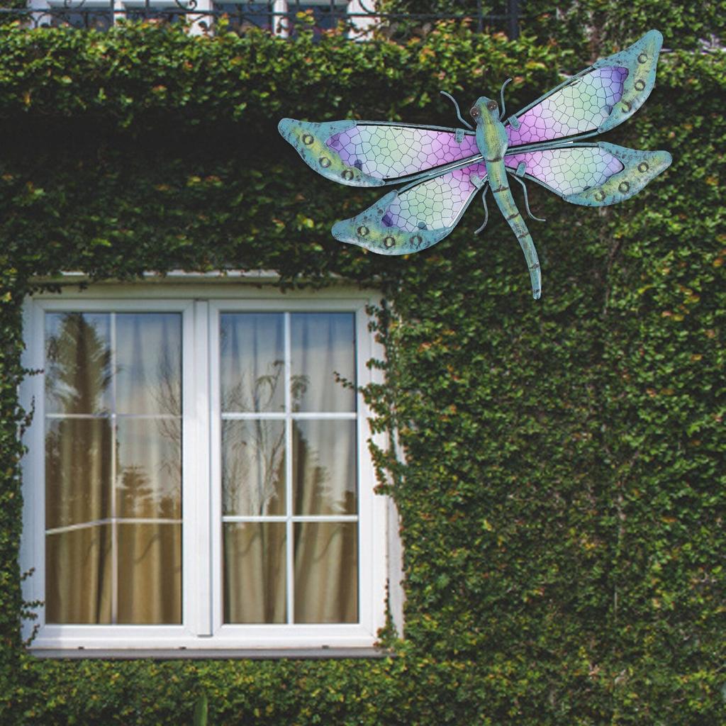 Glass and Metal Dragonfly Wall Art Decor by HitMyNeed