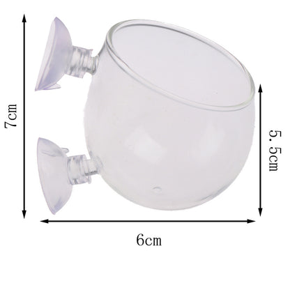 Glass Ball Aquarium Plant Pot with Suction Mount by HitMyNeed