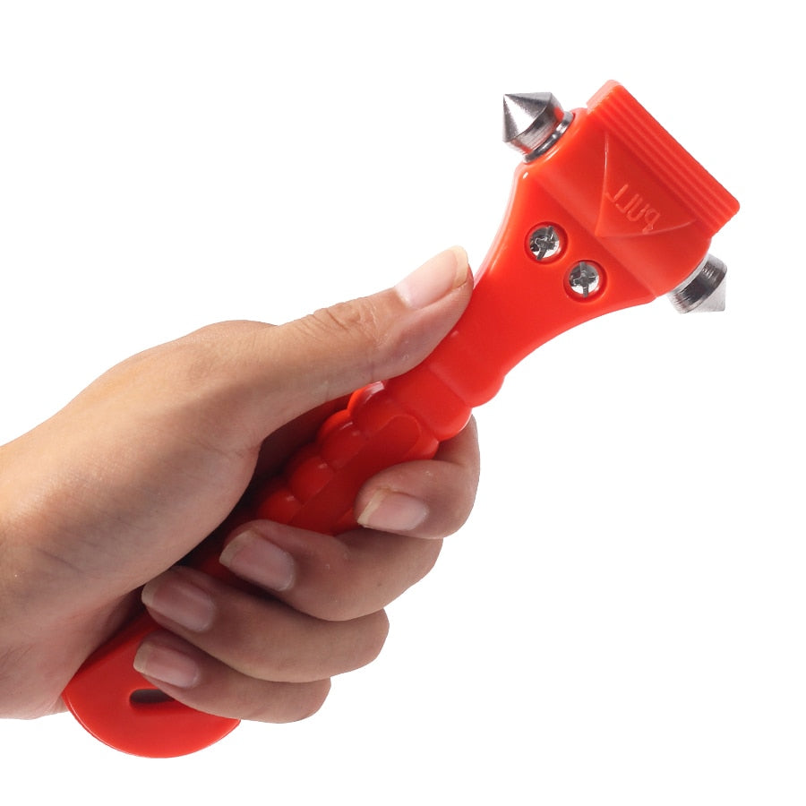 Glass Breaker Mini Safety Hammer with Seatbelt Cutter by HitMyNeed