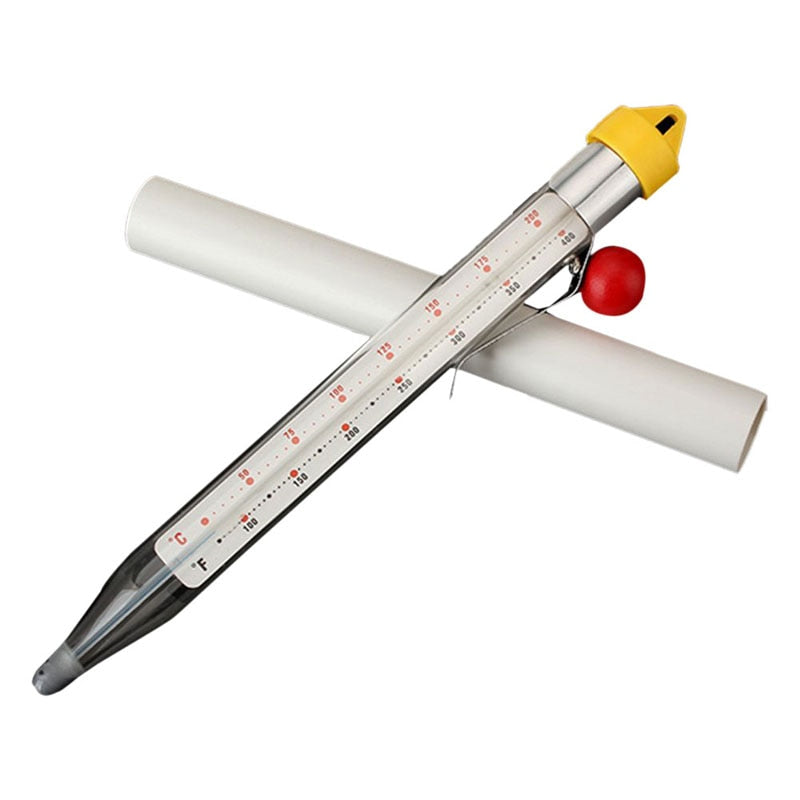 Glass Candy Thermometer with Clip and Storage Case by HitMyNeed