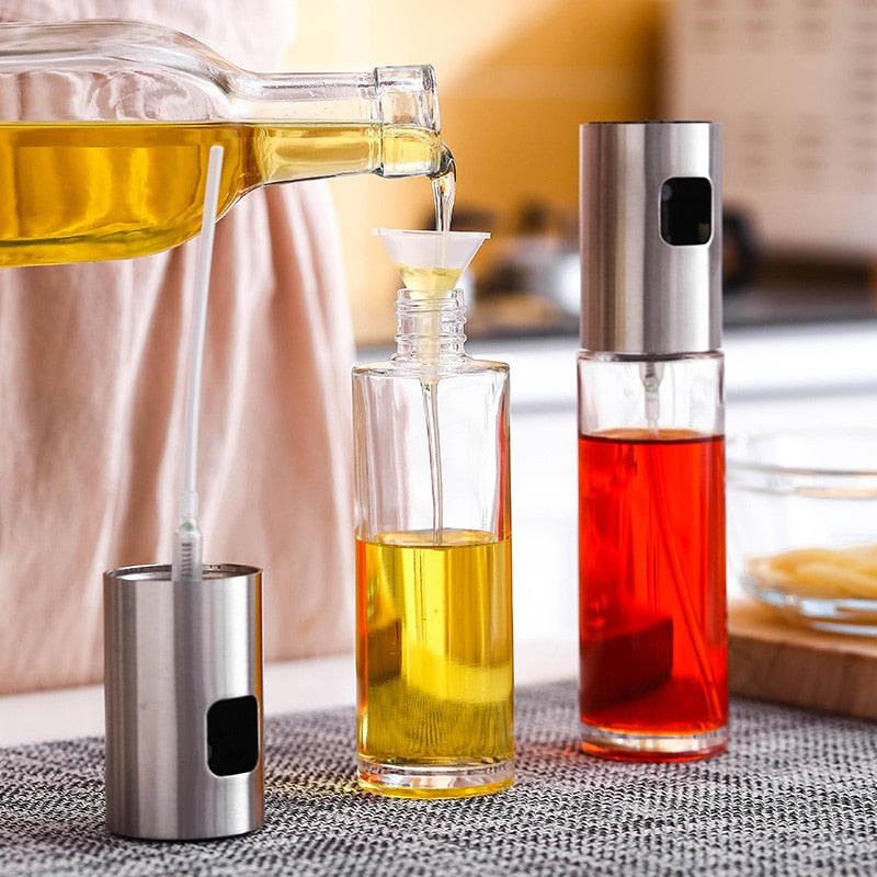 Glass Cooking Oil Spray Bottle for Kitchen & Grill by HitMyNeed
