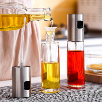 Glass Cooking Oil Spray Bottle for Kitchen & Grill by HitMyNeed