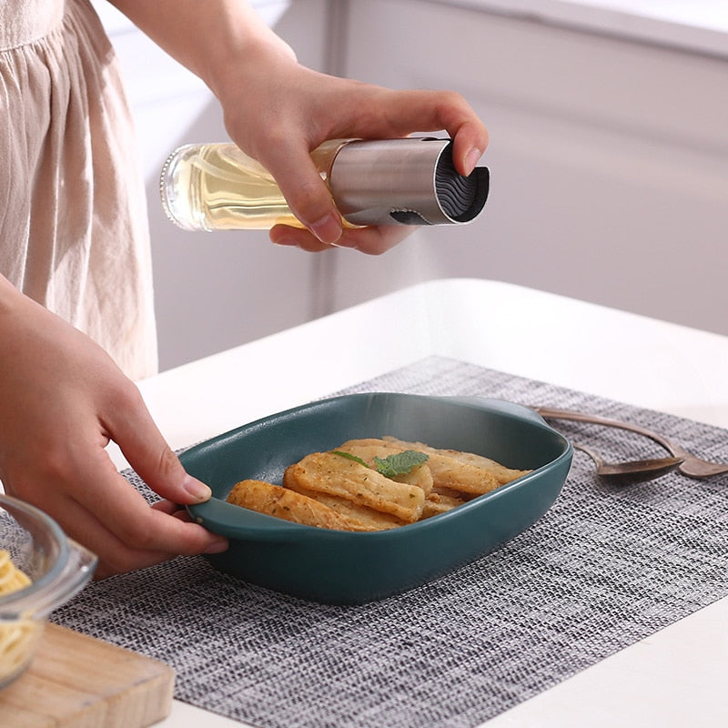 Glass Cooking Oil Spray Bottle for Kitchen & Grill by HitMyNeed