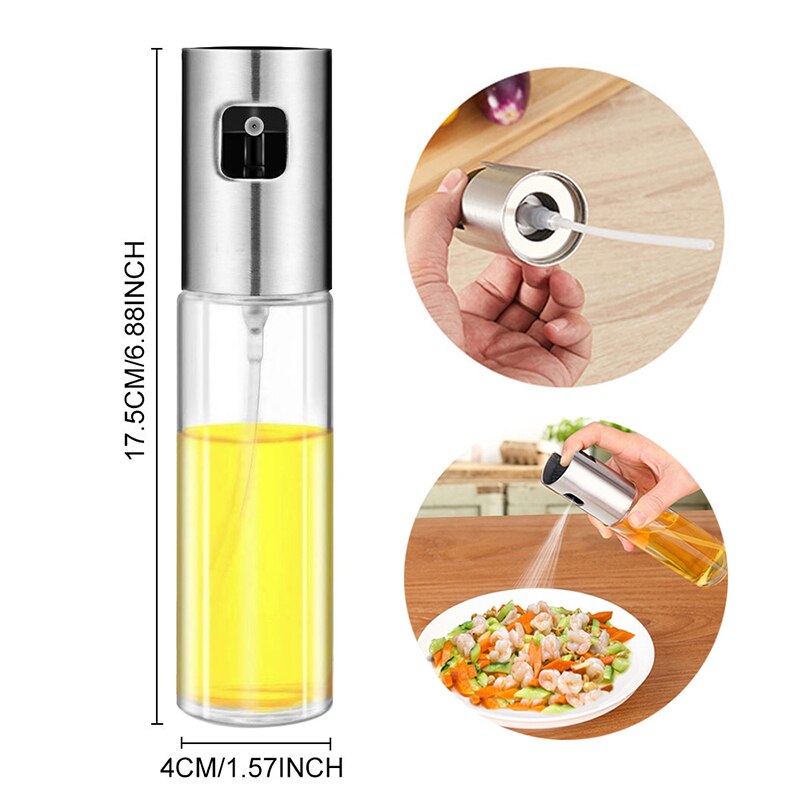 Glass Cooking Oil Spray Bottle for Kitchen & Grill by HitMyNeed