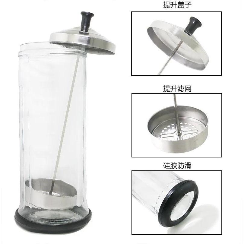 Glass Disinfection Jar for Salon Tools 1000-1500ml by HitMyNeed