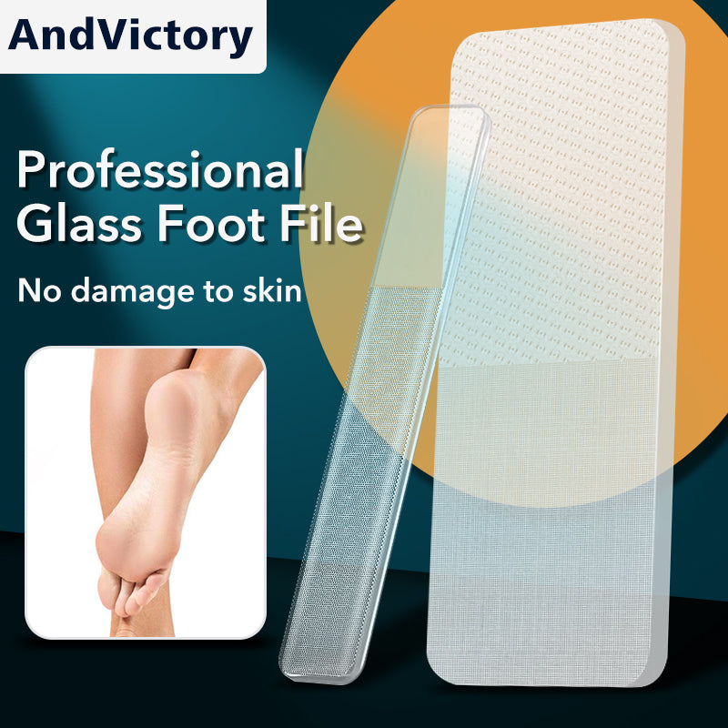 Glass Foot File Set for Callus & Dead Skin Removal by HitMyNeed