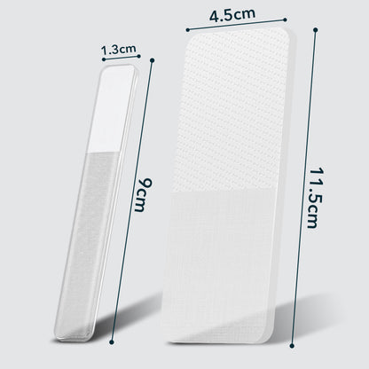 Glass Foot File Set for Callus & Dead Skin Removal by HitMyNeed