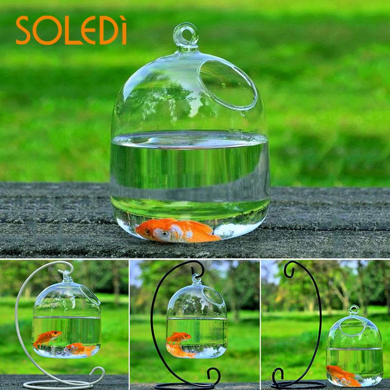 Glass Hanging Fishbowl Vase (Without Stand) by HitMyNeed
