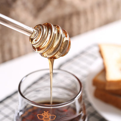 Glass Honey Drizzler Syrup Dipper 15cm by HitMyNeed