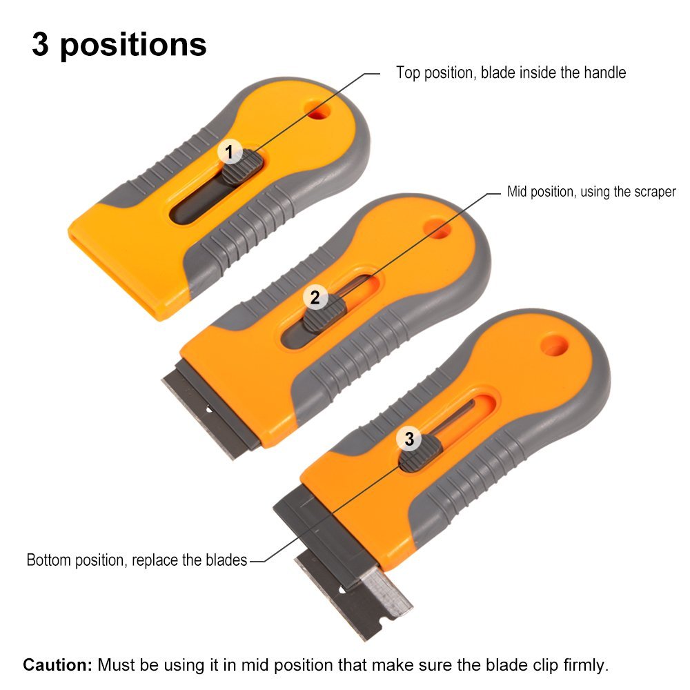 Glass Scraper Sticker Remover with 10 Blades by HitMyNeed