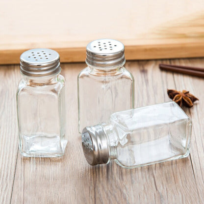 Glass Spice Jar Condiment Bottle with Shaker Lid by HitMyNeed