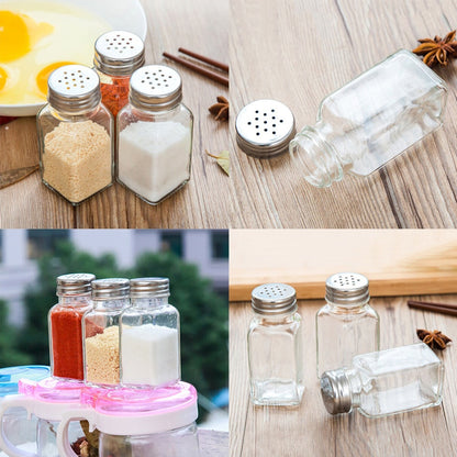 Glass Spice Jar Condiment Bottle with Shaker Lid by HitMyNeed
