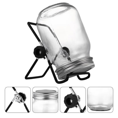Glass Sprouting Jar Set with Stainless Steel Stand (2-Pack) by HitMyNeed