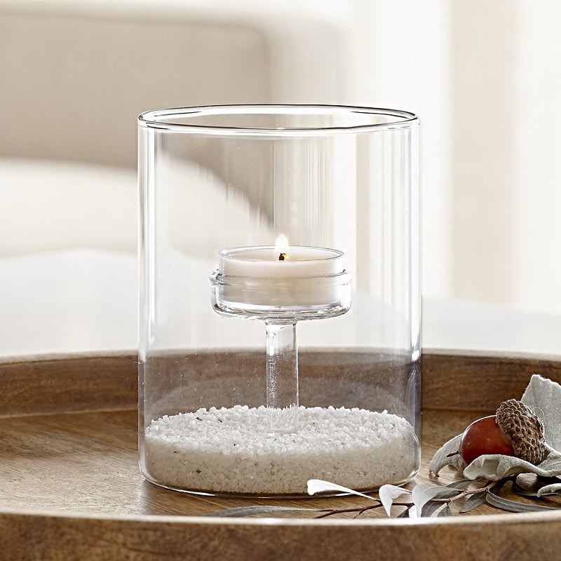 Glass Tea Light Holder 3-Piece Centerpiece Set by HitMyNeed
