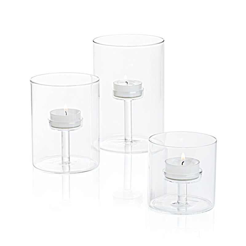 Glass Tea Light Holder 3-Piece Centerpiece Set by HitMyNeed