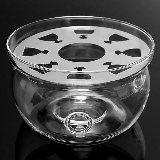 Glass Teapot Warmer Heat-Resistant Borosilicate Base by HitMyNeed