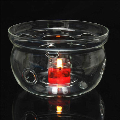 Glass Teapot Warmer Heat-Resistant Borosilicate Base by HitMyNeed