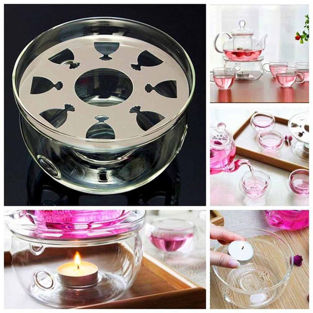 Glass Teapot Warmer Heat-Resistant Borosilicate Base by HitMyNeed