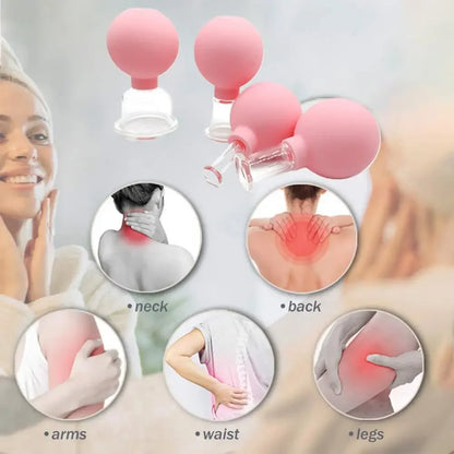 Glass Vacuum Cupping Massage Cup for Face & Body by HitMyNeed