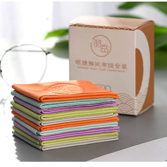 Glasses Cleaning Microfiber Cloth Set (10 Pack) by HitMyNeed