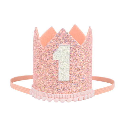 Glitter First Birthday Party Hat for Babies a by HitMyNeed