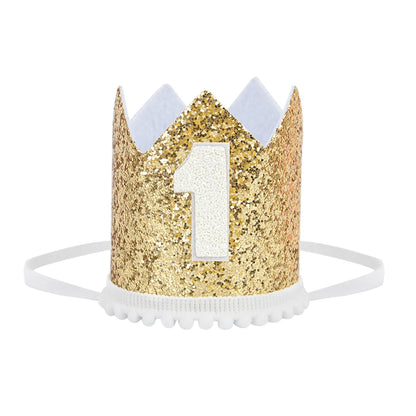 Glitter First Birthday Party Hat for Babies d by HitMyNeed