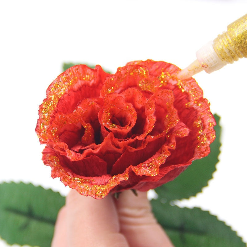 Glitter Glue Pens Set, 12 Colors, 7ml Each by HitMyNeed